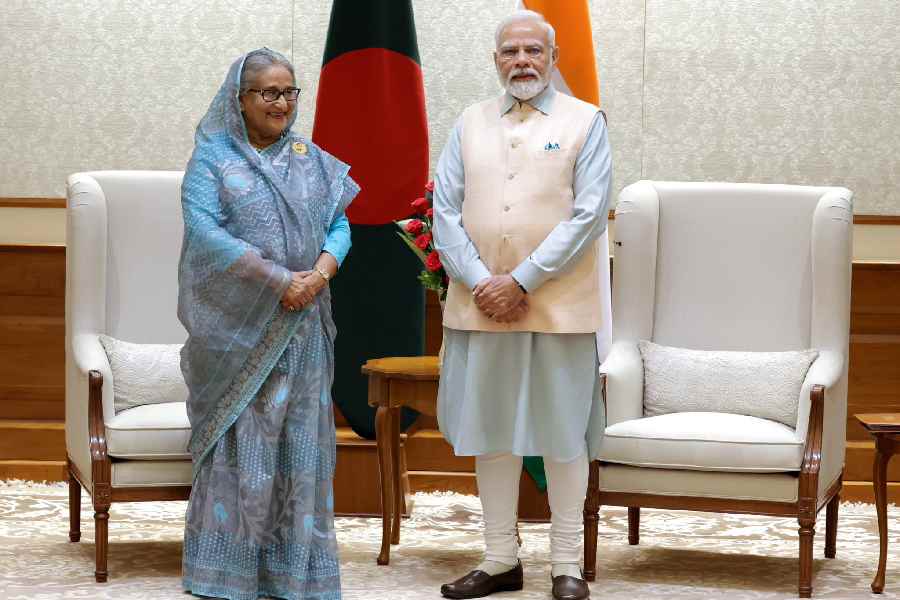 Former Prime Minister Sheikh Hasina, Bangladesh and Indian Prime Minister Narendra Modi