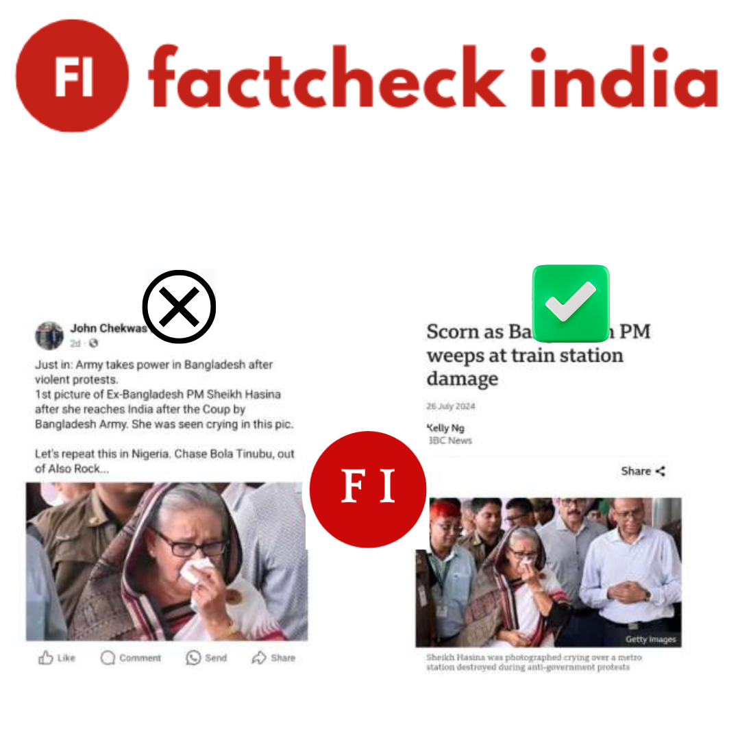 Fact check of a viral photo of former Bangladesh PM Sheikh Hasina