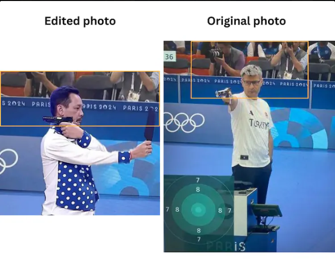 'new legend of Olympics' shooting backwards is edited!