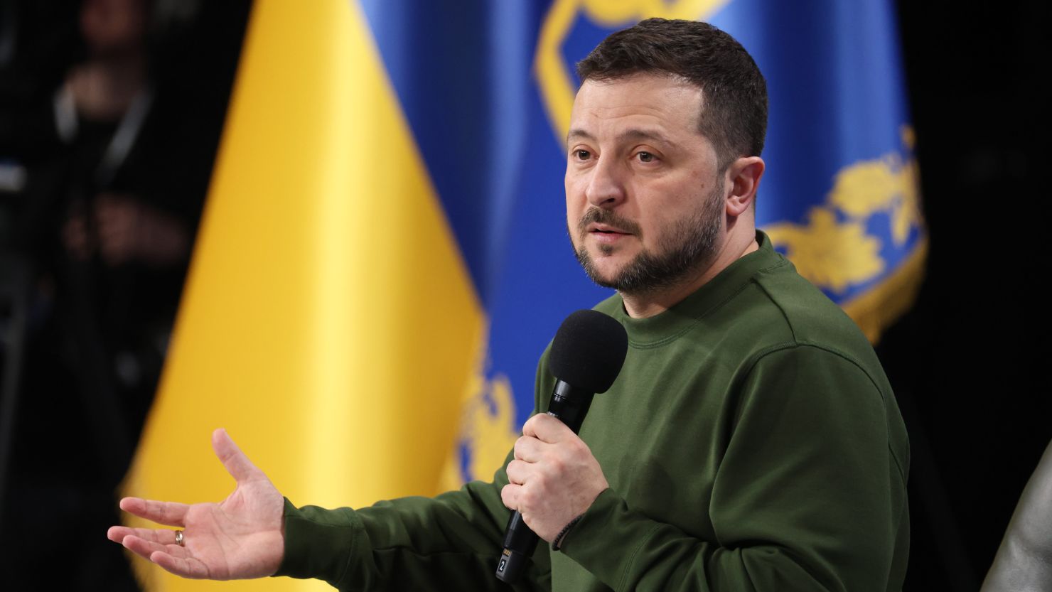 The viral video is from the Nato Summit 2023, where Zelenskyy was answering a question about the delivery of long-range missiles from America.