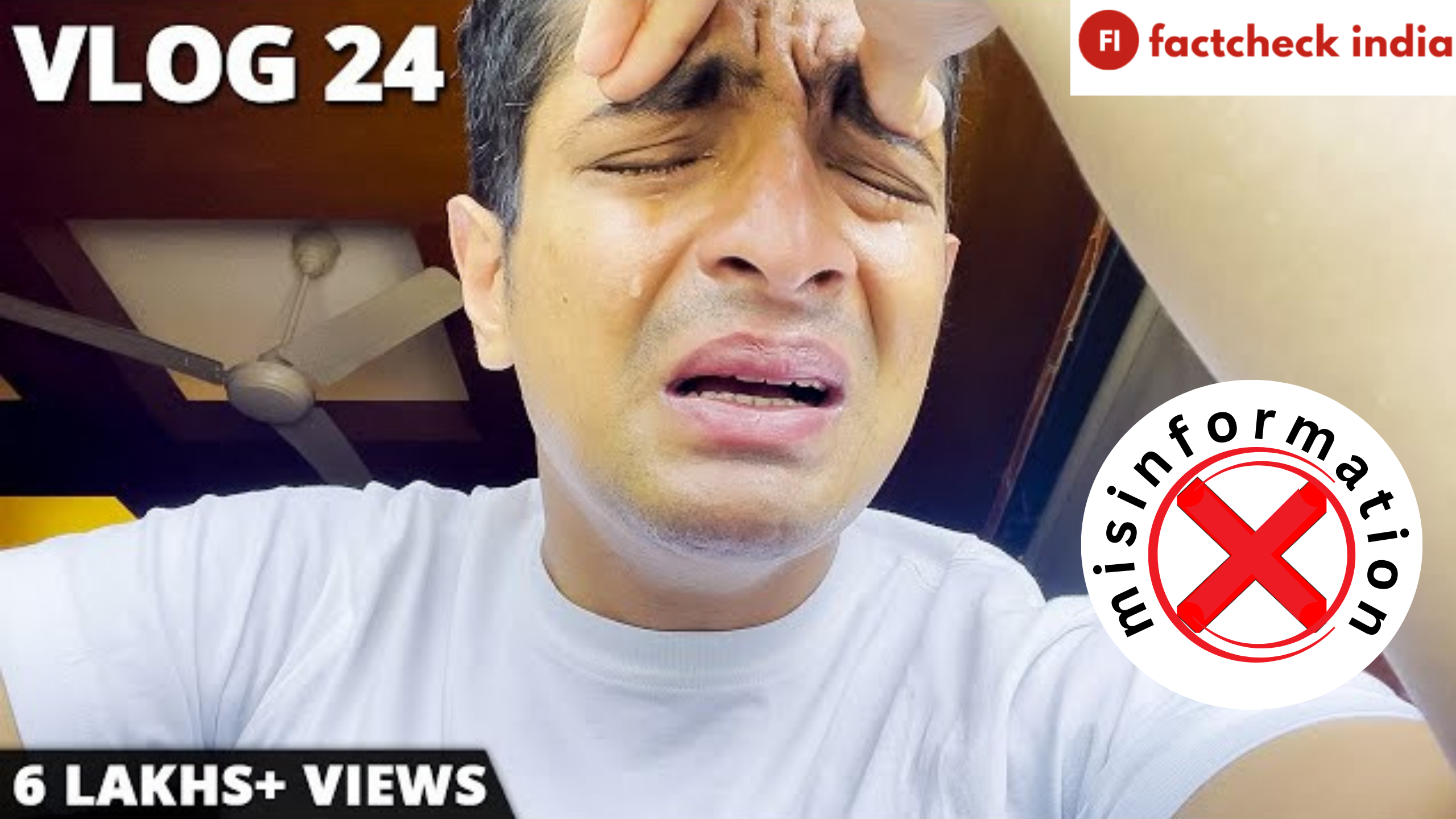 Fact-check: Viral video falsely claims Ranveer Allahbadia is crying after India's Got Latent controversy. The video is from 2021 when he had COVID-19