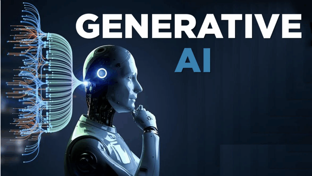 A digitally altered image of a doctor on a screen with AI elements, symbolizing how deepfakes and generative AI are used to spread health misinformation