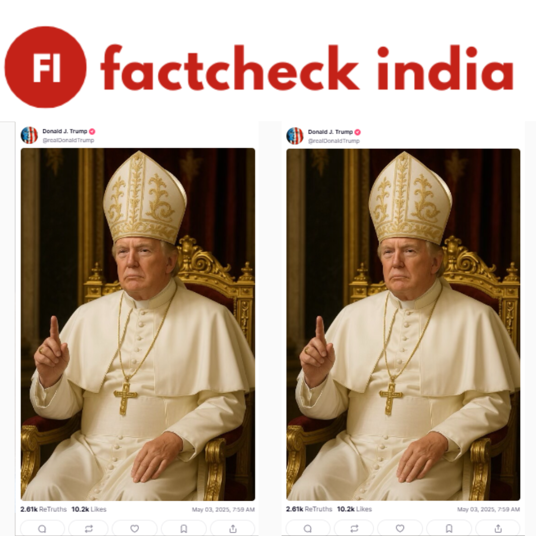 Fact Check: Did Donald Trump Post an AI-Generated Image of Himself as the Pope?
