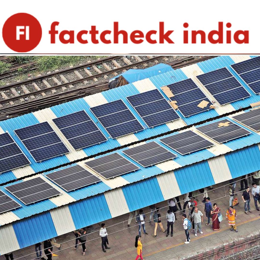 Fact Check: Indian Startup Installing Solar Panels on Railway Tracks?