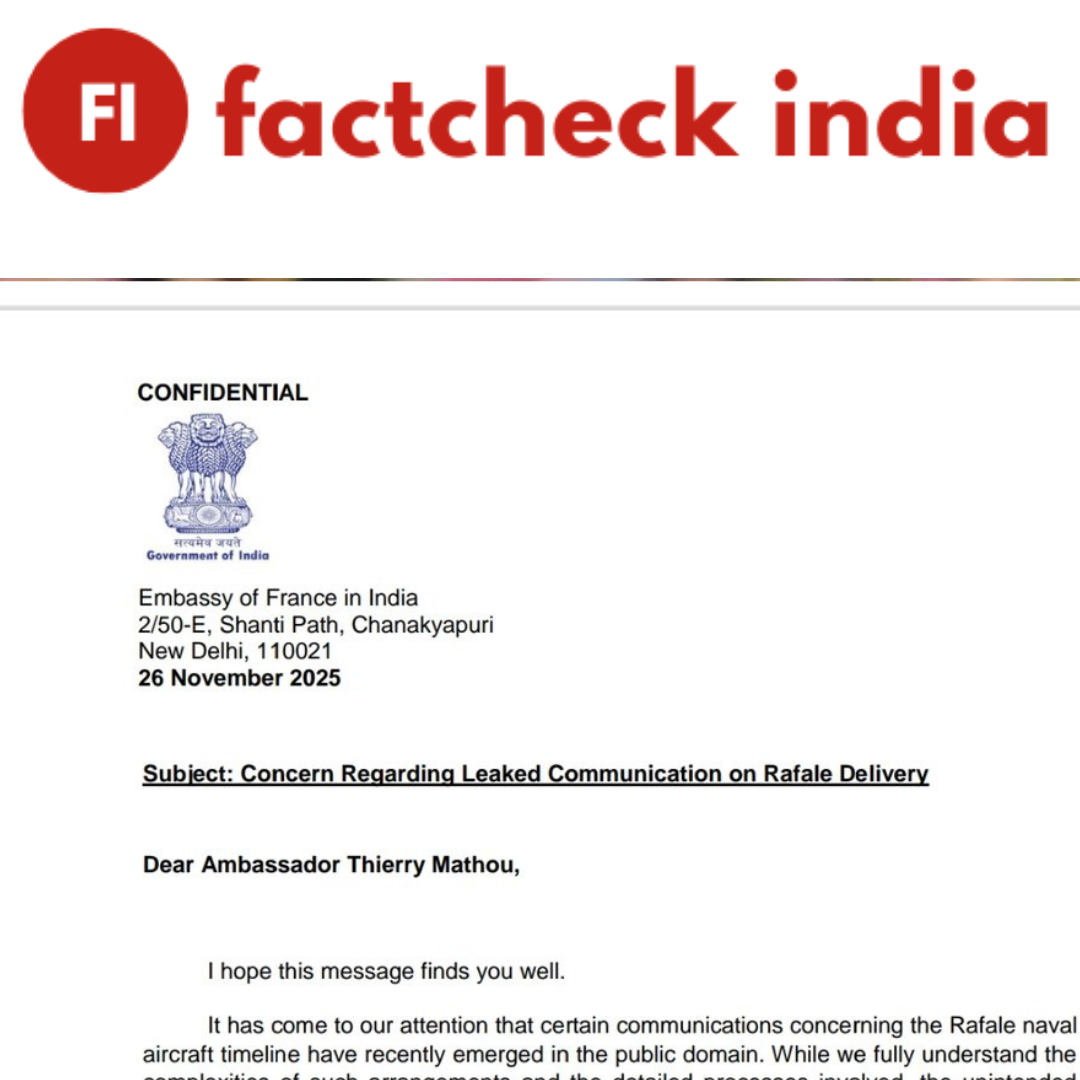 Fact Check: Letter Falsely External Affairs Minister