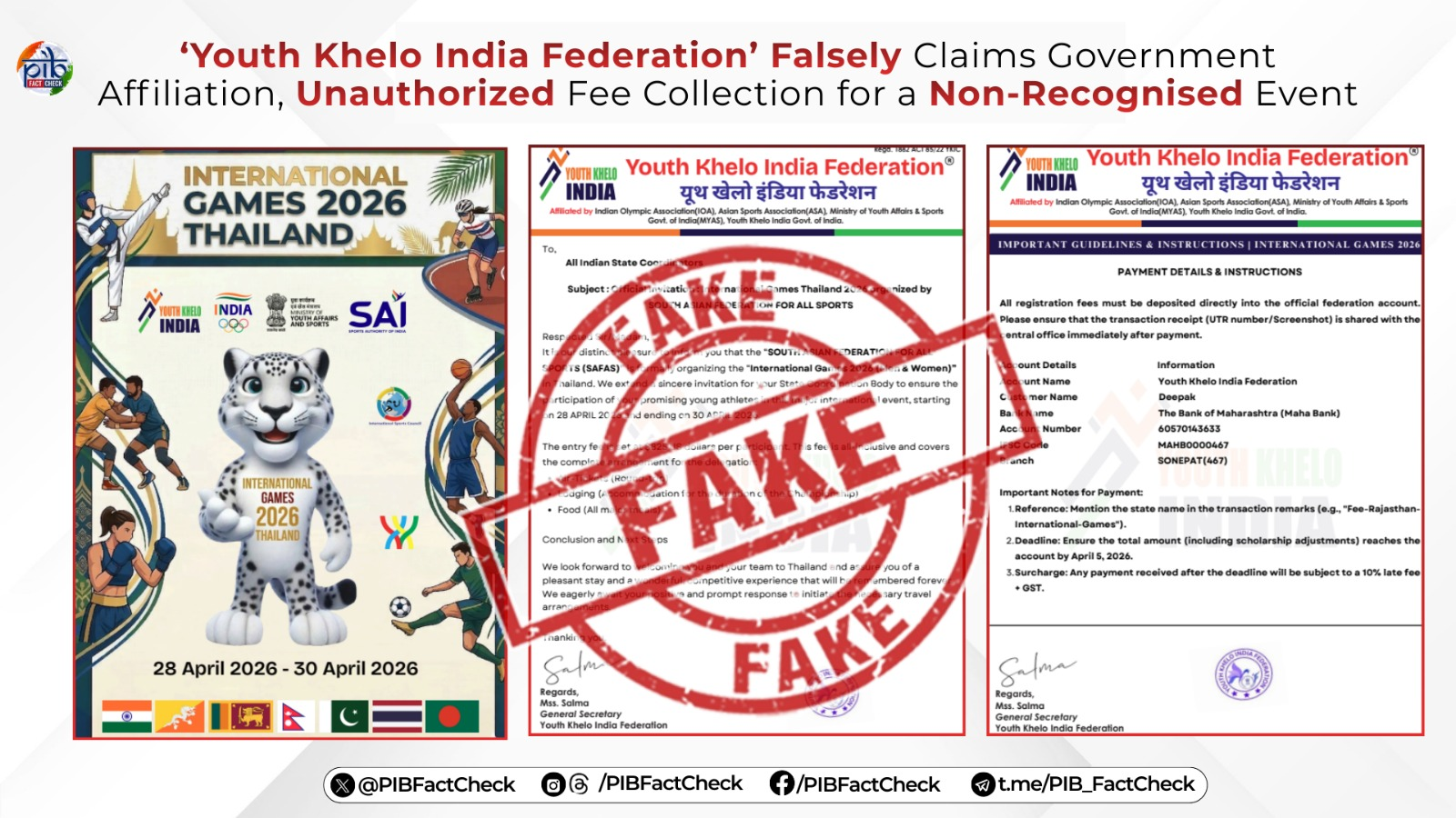 Fact Check: Is ‘Youth Khelo India Federation’ Linked to Government or Khelo India Programme?