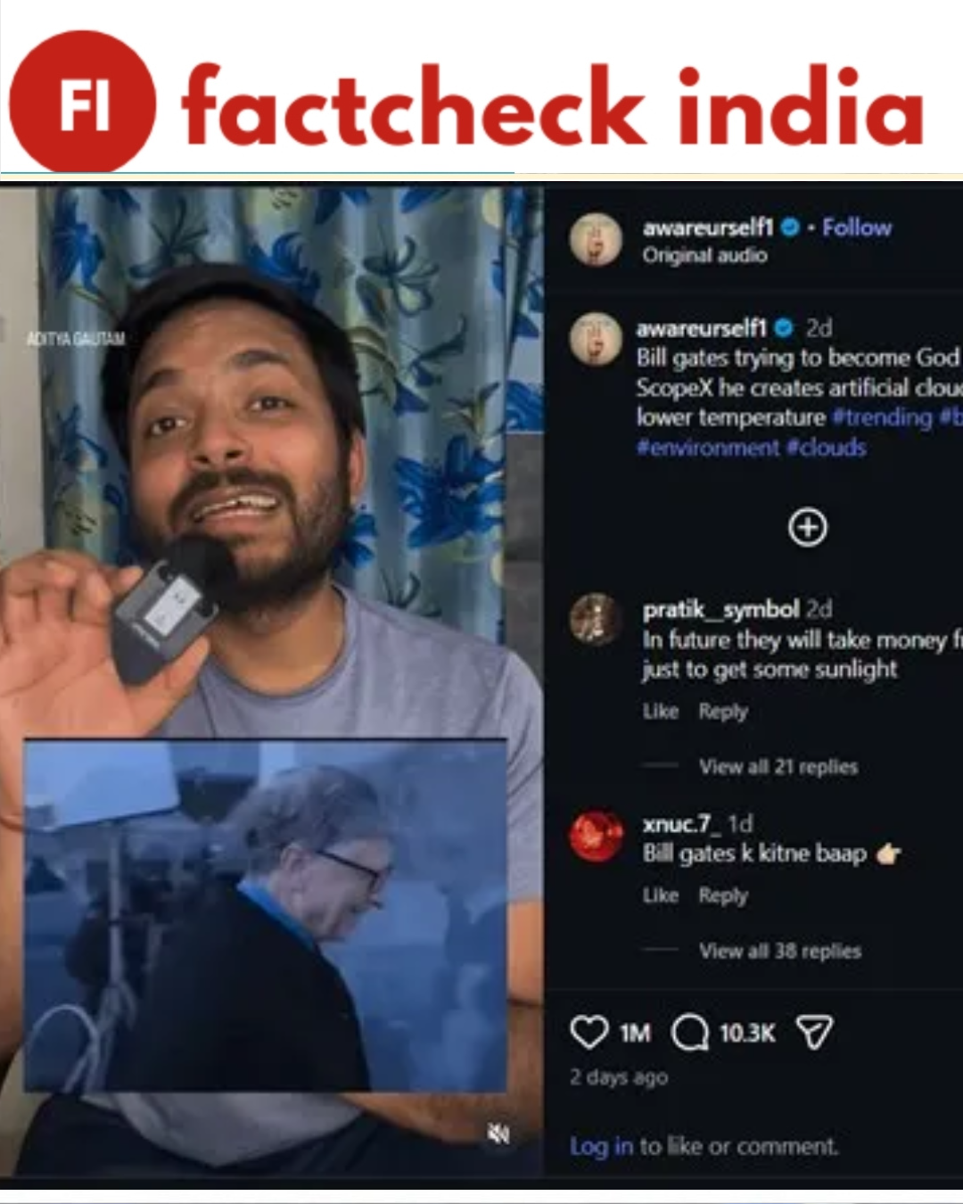 Fact Check: Is Bill Gates controlling rainfall in North India through geoengineering?