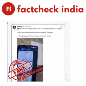 Factcheck: NEET-UG 2026 Re-Exam Question Paper Was Not Leaked