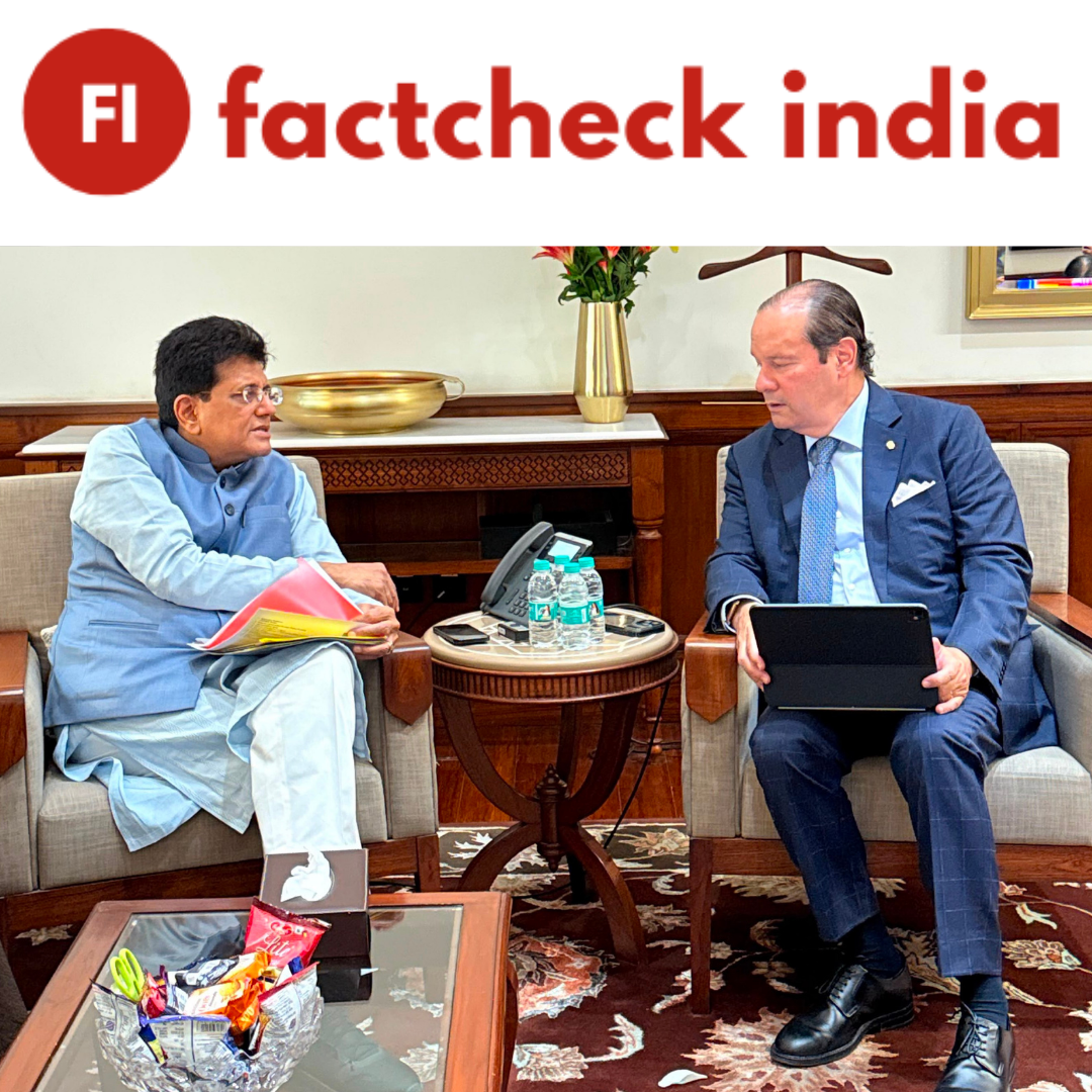 The claim that Union Minister Piyush Goyal threatened student protesters in Delhi is false.